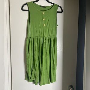 Viscne, Green Dress with pockets, medium